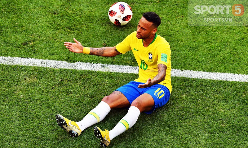 Choáng với số thời gian lăn lộn trên sân của Neymar tại World Cup 2018 - Ảnh 1.