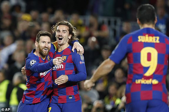 Barca khẳng định sức mạnh trước Dortmund trong ngày bộ ba Messi-Suarez-Griezmann cùng lập công - Ảnh 3.