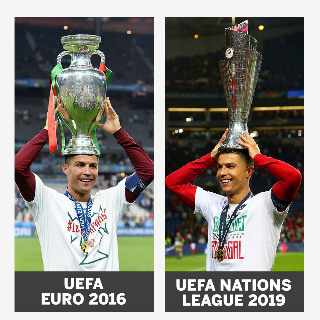 Biểu cảm hài hước của Ronaldo sau khi cùng đồng đội tuyển Bồ Đào Nha làm nên lịch sử ở UEFA Nations League - Ảnh 5.