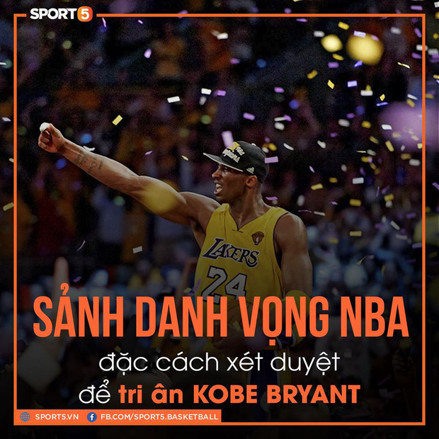 Sau tai nạn thương tâm, Kobe Bryant được đặc cách bước trực tiếp vào &quot;Sảnh Danh vọng&quot; - Ảnh 1.