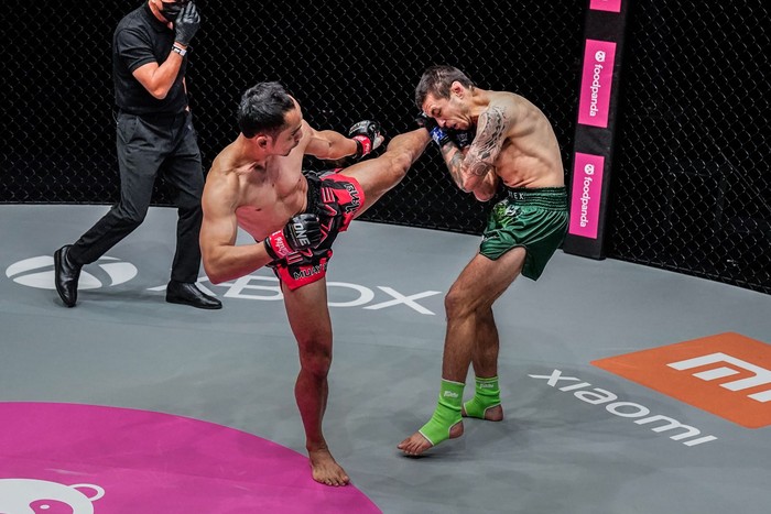 Huyền thoại Sam-A Gaiyanghadao giành chiến thắng thuyết phục trước kẻ thách thức người Úc, bảo vệ thành công chiếc đai của ONE - Ảnh 6.