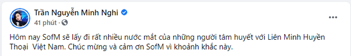 Cộng đồng Esports Việt Nam vỡ òa với chiến thắng của SofM, Độ Mixi nhắn nhủ: &quot;Anh chờ mày cầm cúp về nhé&quot; - Ảnh 4.