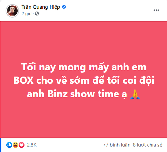 ProE mong trận FL đấu BOX sớm kết thúc để kịp giờ xem Binz và Rap Việt, HEV Kiral đưa ra tư vấn cực chất - Ảnh 1.