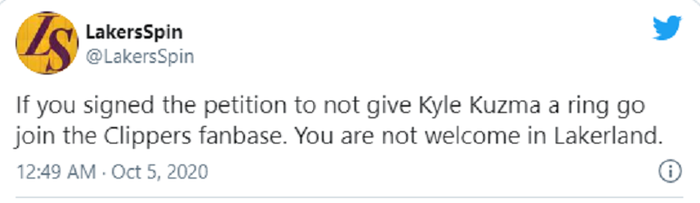 NHM kiến nghị Kyle Kuzma không nhận nhẫn nếu Lakers vô địch NBA 2020 và phản ứng cực gắt của sao trẻ - Ảnh 3.