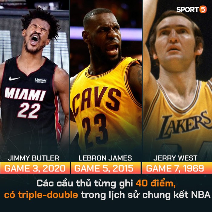 Jimmy Butler sánh vai cùng LeBron James bằng một thành tích không tưởng ở NBA Finals - Ảnh 2.