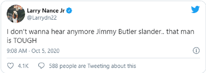 Jimmy Butler khiến giới sao NBA &quot;dậy sóng&quot; sau màn trình diễn thăng hoa tại Game 3 NBA Finals 2020 - Ảnh 8.