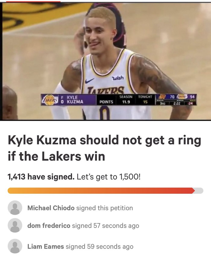 NHM kiến nghị Kyle Kuzma không nhận nhẫn nếu Lakers vô địch NBA 2020 và phản ứng cực gắt của sao trẻ - Ảnh 1.