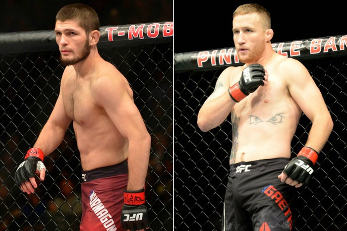 Gaethje dùng đòn khóa để buộc Khabib phải xin thua tại UFC 254 - Ảnh 1.