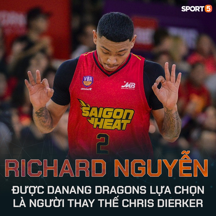 Chính thức: Richard Nguyễn là người được Danang Dragons lựa chọn thay thế Chris Dierker - Ảnh 1.