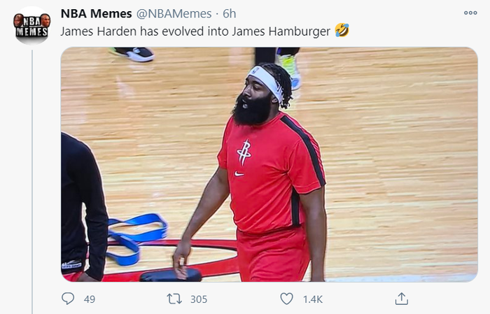 MXH thi nhau chế nhạo James Harden vì hình ảnh 