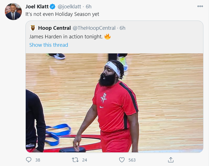 MXH thi nhau chế nhạo James Harden vì hình ảnh &quot;tăng trọng&quot; hài hước trong ngày tái xuất NBA - Ảnh 2.