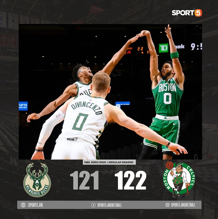 Ném thẳng mặt Giannis Antetokounmpo, Jayson Tatum mang về chiến thắng nghẹt thở cho Boston Celtics - Ảnh 3.