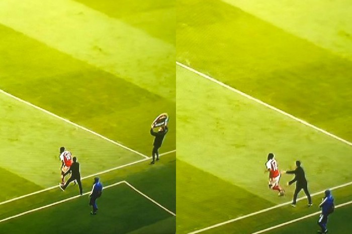 Cầu thủ đau đớn xin thay người, HLV Arsenal tức tối đẩy vào sân - Ảnh 2.