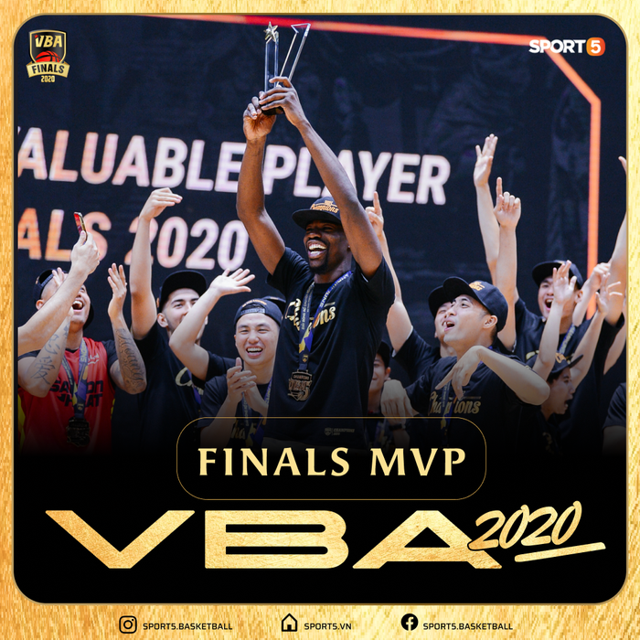Danh hiệu MVP Finals VBA 2020 gọi tên ngoại binh Joshua Keyes - Ảnh 1.