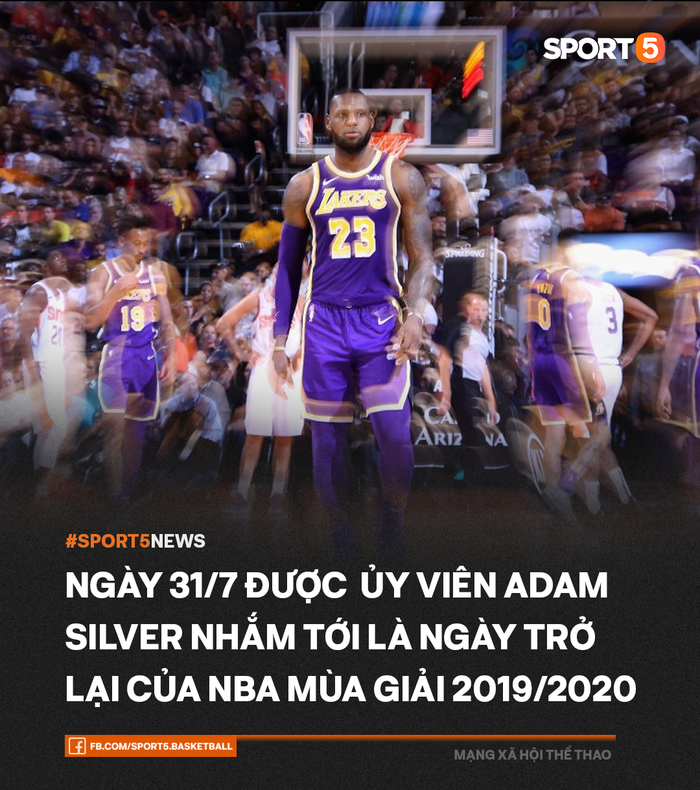 Giới thượng tầng giải đấu NBA nhắm ngày trở lại của mùa giải 2019/2020 - Ảnh 1.