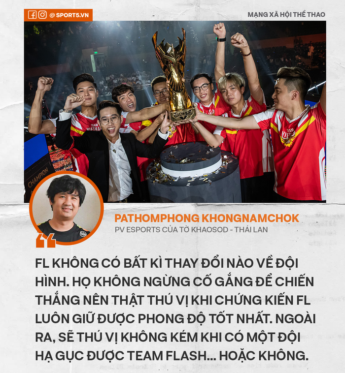 Phóng viên Thái Lan nhận định Team Flash là ứng viên vô địch APL 2020, tiết lộ lý do Liên Quân Mobile sẽ không nhàm chán dù FL luôn là đội vô địch - Ảnh 2.