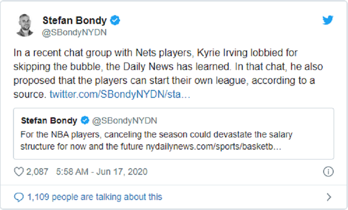 Thực hư câu chuyện Kyrie Irving đề xuất thiết lập nên giải đấu mới: Người trong cuộc lên tiếng bảo vệ ngôi sao Brooklyn Nets - Ảnh 1.