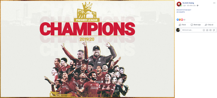 BLV Bomman và giới Esports Việt ăn mừng chiến thắng của Liverpool sau 30 năm chờ đợi - Ảnh 2.