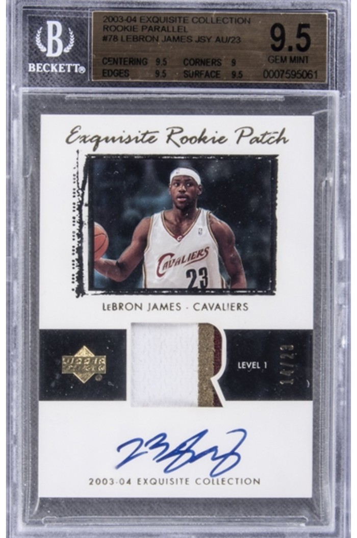 Tấm thẻ tân binh của LeBron James lập kỷ lục đấu giá: Dễ dàng vuợt mốc 1 triệu USD trong thời gian tới  - Ảnh 1.