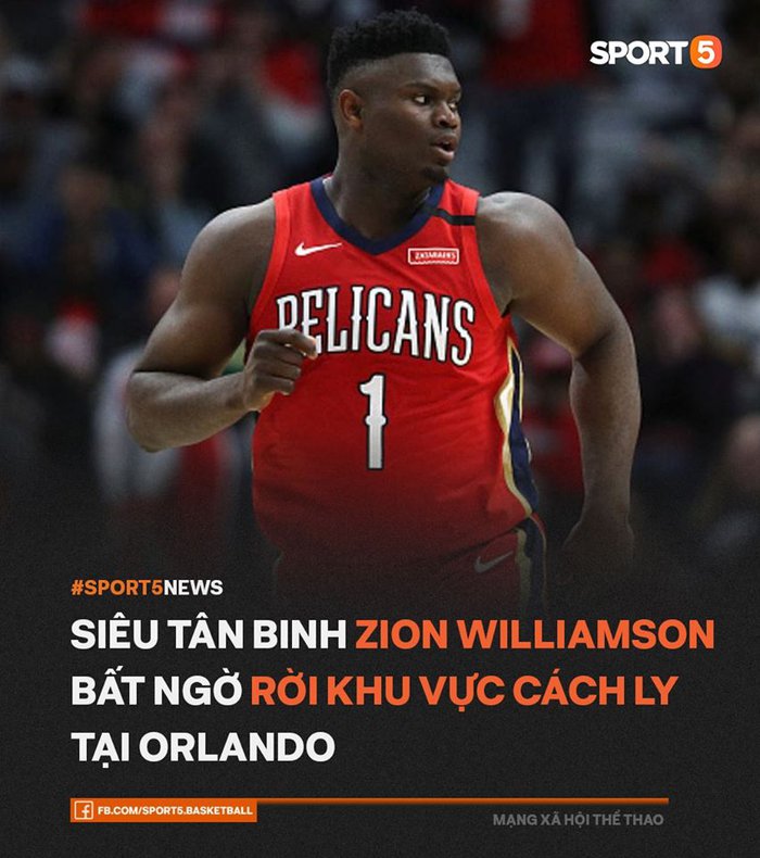 Zion Williamson nói lời tạm biệt New Orleans Pelicans, cấp tốc rời khu vực cách ly - Ảnh 1.