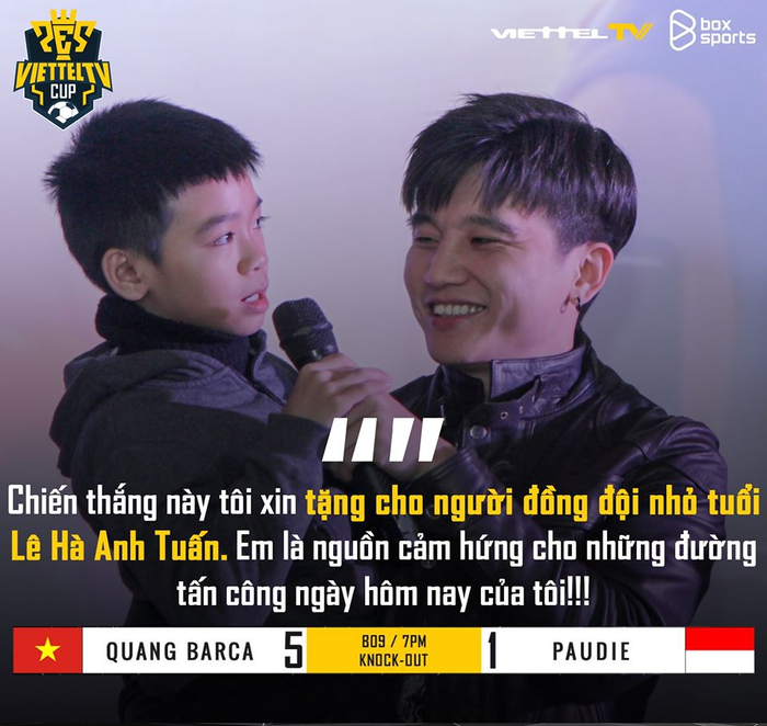 Quang Barca &quot;phục thù&quot; cho thần đồng Lê Hà Anh Tuấn với chiến thắng 5-1 trước top 8 thế giới - Ảnh 1.