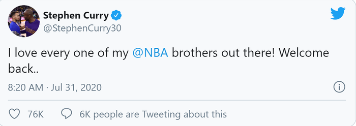 Stephen Curry, Trae Young nhớ “anh em”, Luca Doncic bày tỏ cảm nghĩ về Paul George trong ngày NBA trở lại - Ảnh 5.