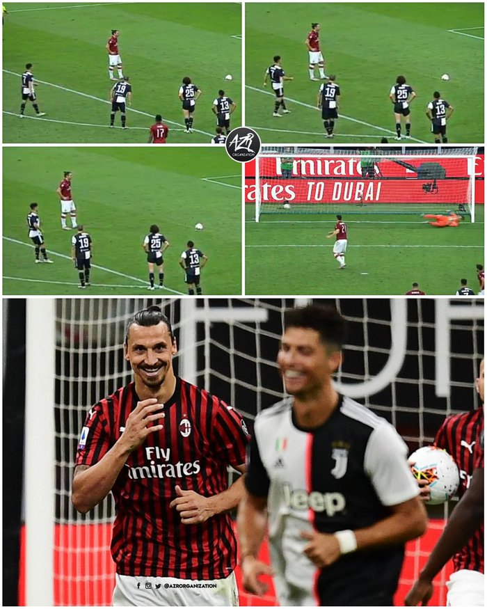 Khoảnh khắc Ibrahimovic cười vào mặt Ronaldo trong chiến thắng 4-2 của Milan trước Juventus - Ảnh 1.