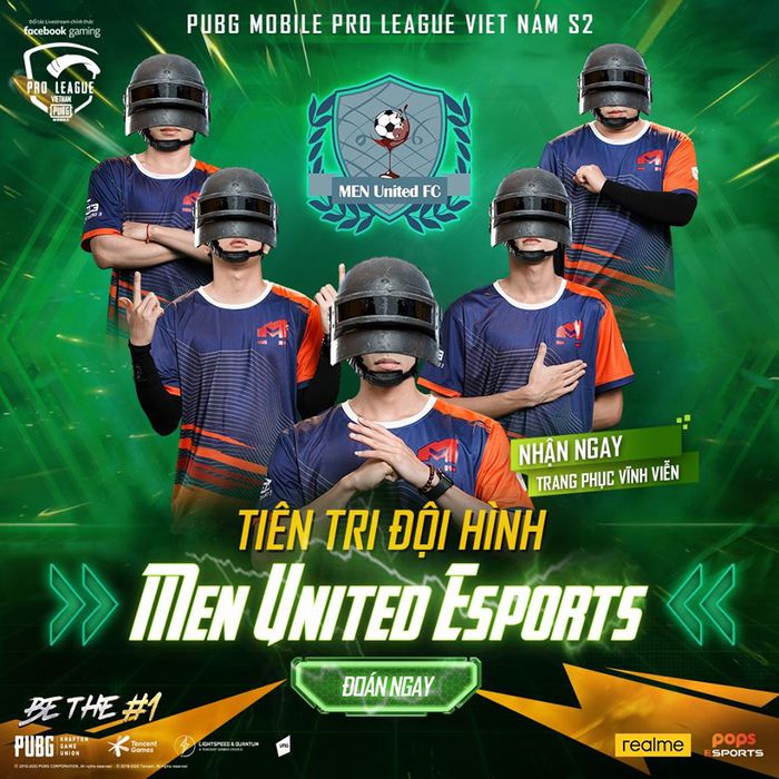 Giải PUBG Mobile Việt Nam xuất hiện đội tuyển với cái tên cực lạ MEN United Esports - Liệu có phải là fan &quot;Quỷ đỏ&quot; - Ảnh 3.