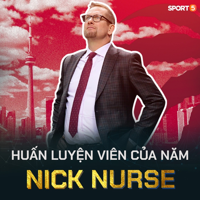 Nick Nurse giành giải &quot;Huấn luyện viên của năm&quot; mùa giải NBA 2019-2020 - Ảnh 1.