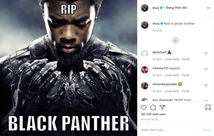 LeBron James cùng loạt sao NBA bàng hoàng trước sự ra đi đột ngột của nam tài tử &quot;Black Panther&quot; Chadwick Boseman - Ảnh 6.