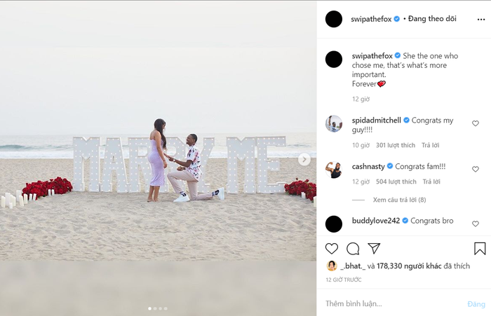 Sao trẻ Sacramento Kings cầu hôn bạn gái WNBA lãng mạn trên bãi biển - Ảnh 1.