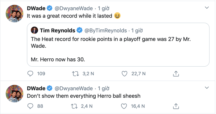 Không chỉ vượt kỷ lục của Dwyane Wade và Derrick Rose, Tyler Herro còn ghi danh vào lịch sử giải đấu - Ảnh 2.