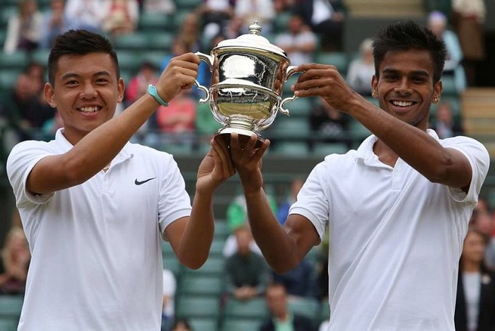 Bạn đánh cặp vô địch Wimbledon trẻ với Lý Hoàng Nam giành chiến thắng đầu tay ở Grand Slam - Ảnh 3.