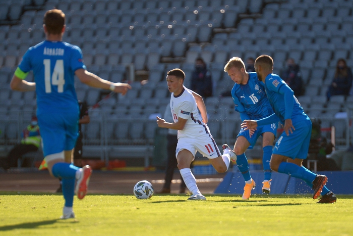 Foden ra mắt ĐT Anh trong chiến thắng 1-0 trước Iceland ở trận ra quân tại vòng bảng Nations League hôm 5/9 (Ảnh: AFP).