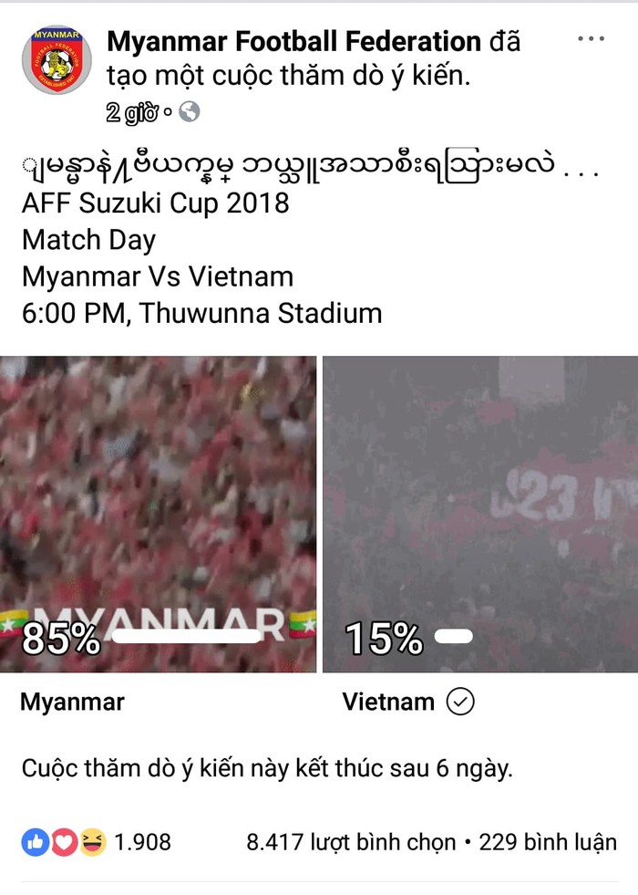Fan Việt Nam và Fan Myanmar tranh cãi nảy lửa trước trận cầu mang ý nghĩa 6 điểm - Ảnh 2.