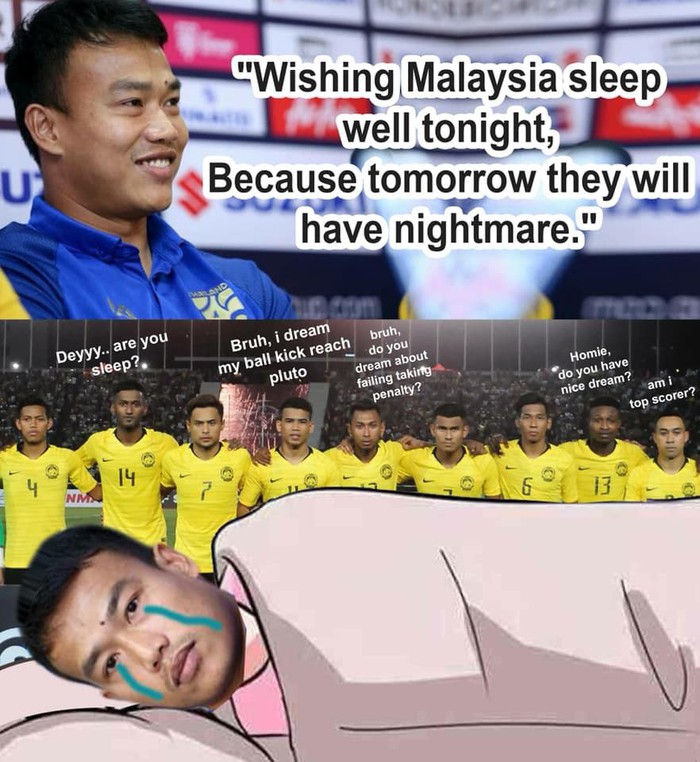 Fan Malaysia vui sướng tột cùng, hả hê đăng ảnh mỉa mai thủ môn Thái Lan mạnh mồm tuyên bố cho Malaysia gặp ác mộng - Ảnh 1.