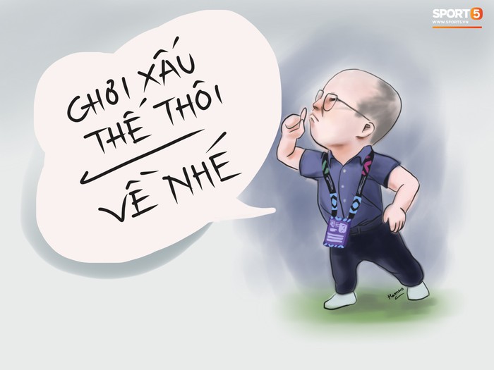 Bộ tranh chibi cute hết cỡ về hành trình của tuyển Việt Nam tại AFF Cup 2018 - Ảnh 4.