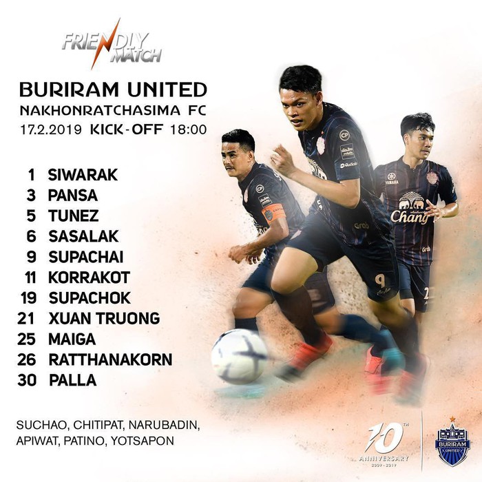 Xuân Trường có trận đấu chính thức đầu tiên trong màu áo Buriram United - Ảnh 1.