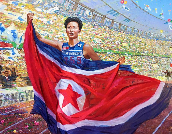 Thể thao Triều Tiên chinh phục thế giới thông qua... tranh cổ động - Ảnh 1.