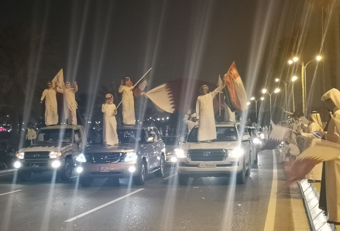 Qatar sáng rực trong đêm, sôi động chưa từng có trong ngày đón những người hùng trở về từ Asian Cup - Ảnh 11.