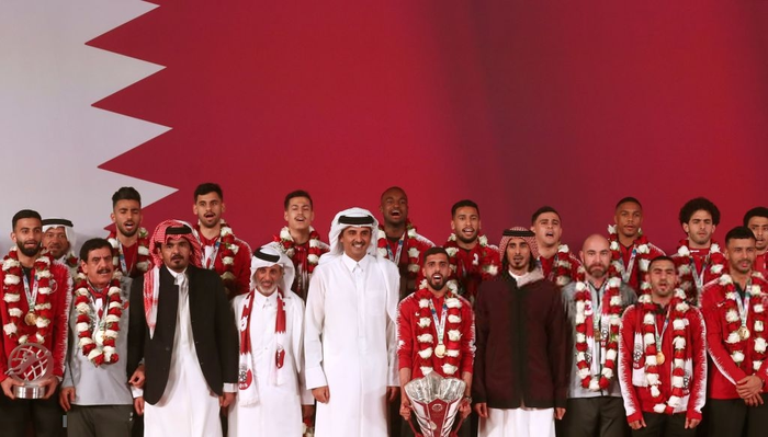 Qatar sáng rực trong đêm, sôi động chưa từng có trong ngày đón những người hùng trở về từ Asian Cup - Ảnh 6.