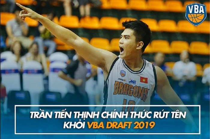 Trần Tiến Thịnh chính thức nghỉ thi đấu tại VBA 2019 - Ảnh 1.