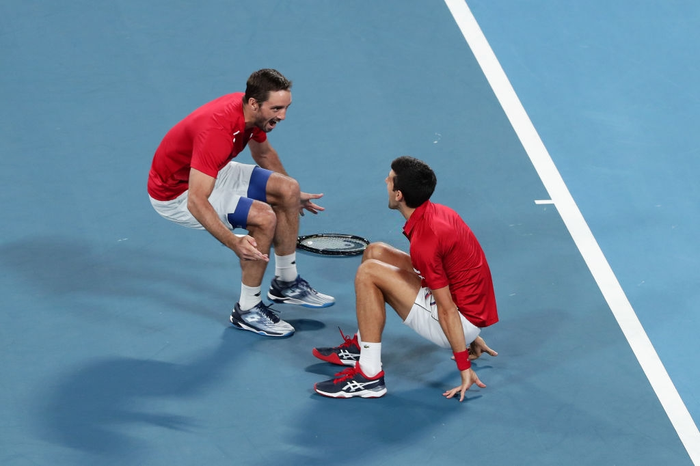 Hạ đẹp Nadal, Djokovic giúp tuyển Serbia vô địch &quot;World Cup quần vợt&quot; - Ảnh 7.
