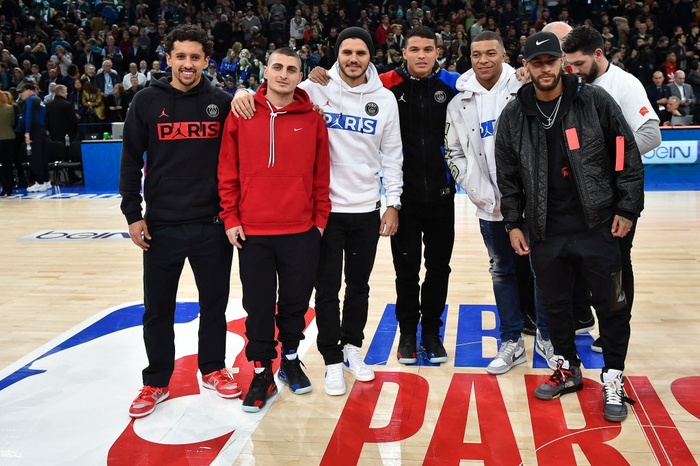 Dàn sao Paris Saint-Germain hội tụ cùng những huyền thoại bóng rổ thế giới trong trận đấu NBA Paris Match 2020 - Ảnh 10.