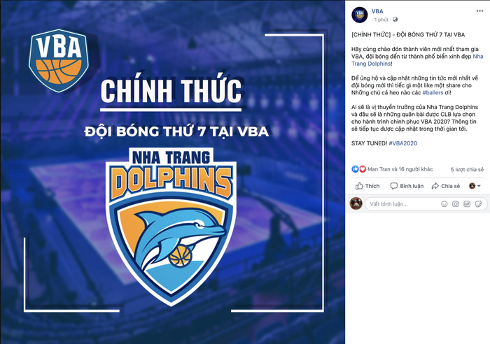 VBA chính thức công bố đội bóng thứ 7: Nha Trang Dolphins là cái tên được chọn - Ảnh 1.