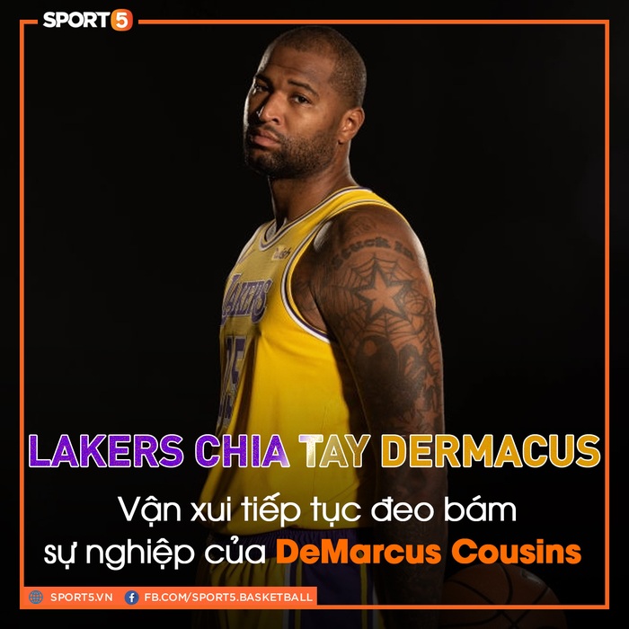 DeMarcus Cousins chính thức rời khỏi Los Angeles Lakers, danh tính người thay thế cũng dần được hé lộ - Ảnh 1.