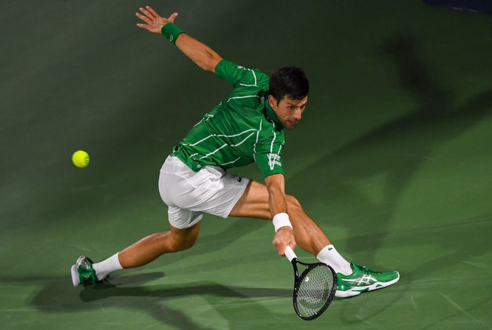Hạ đẹp &quot;hot boy quần vợt&quot;, Djokovic nối dài mạch trận độc cô cầu bại từ đầu năm để vô địch Dubai Championships - Ảnh 4.