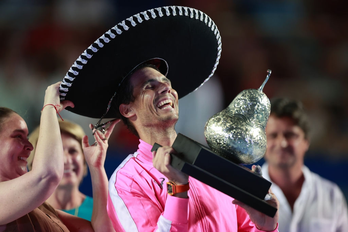 Nadal hoàn tất cú hat-trick vô địch Mexican Open, nới rộng kỷ lục so với Federer và Djokovic - Ảnh 11.