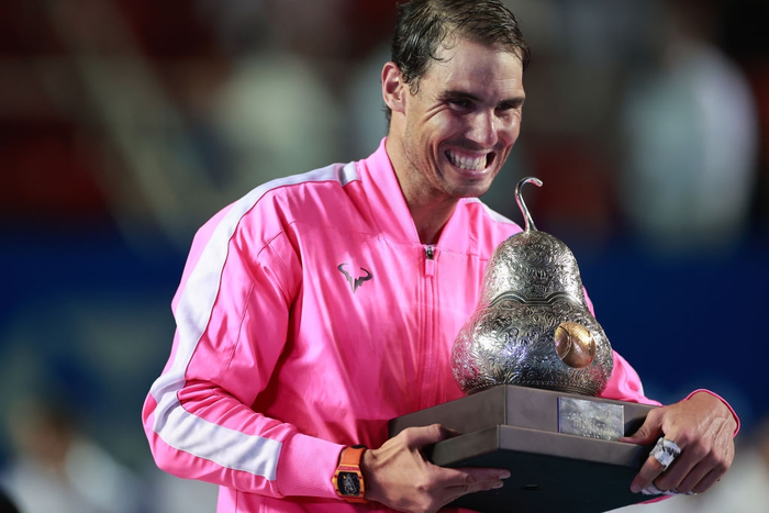Nadal hoàn tất cú hat-trick vô địch Mexican Open, nới rộng kỷ lục so với Federer và Djokovic - Ảnh 4.