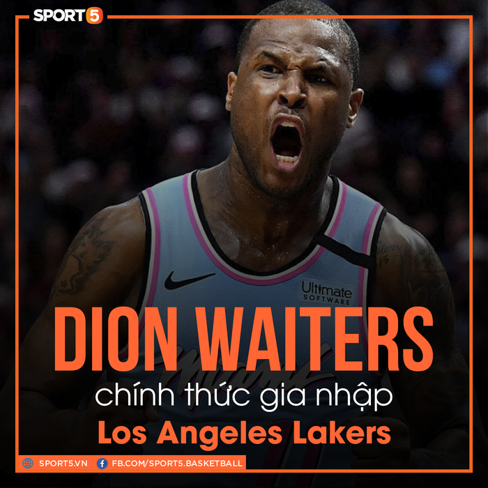 Los Angeles Lakers chính thức bổ sung Dion Waiters cho phần còn lại của mùa giải 2019-2020 - Ảnh 1.